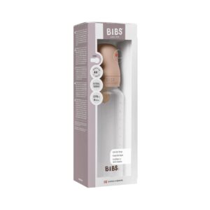 BIBS Baby Bottle Anti Col 270ml Lat Med Flow blu