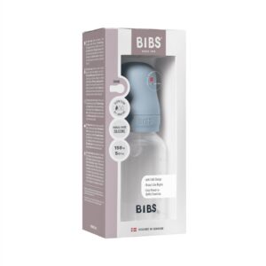 BIBS Baby Bottle Anti Col 150ml Sili Slow Flow blu