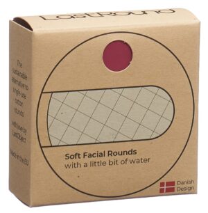 LASTROUND Wiederverwendbare Wattepads rot