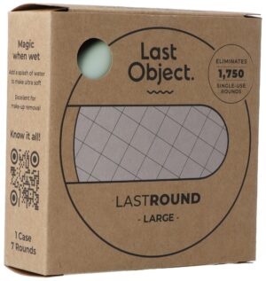LASTROUND Wiederverwendbare Wattepads breit gruen