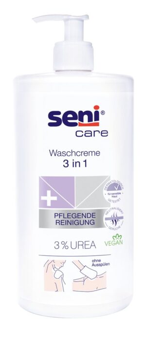 SENI Care Waschcreme 3in1 3 % Urea 1000 ml