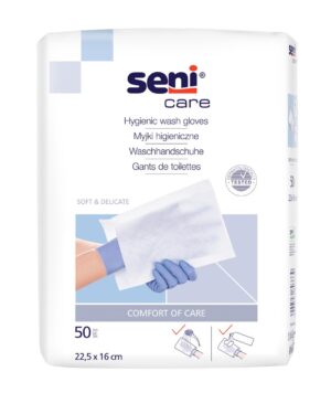 SENI Care Waschhandschuhe unfoliert n   Btl 50 Stk