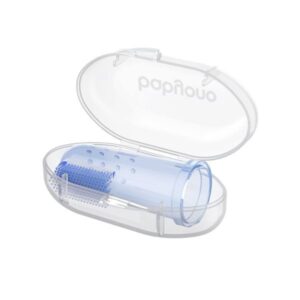 BABYONO Fingerzahnbürste aus Silikon mit Box