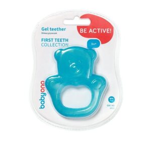 BABYONO Beissring mit Gel Baer
