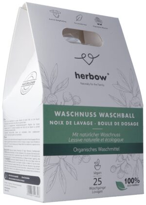 HERBOW Waschnuss Waschball 100% natuerlich 5 Stk