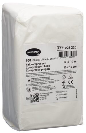 IVF Faltkompresse T17 10x10cm 12fach   Btl 100 Stk