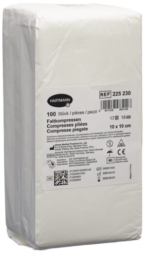 IVF Faltkompresse T17 10x10cm 16fach   Btl 100 Stk