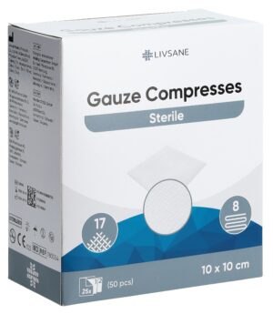 LIVSANE Mullkompresse 10x10cm st          2 25 Stk