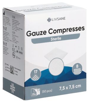 LIVSANE Mullkompresse 7.5x7.5cm st        2 25 Stk