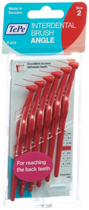 TEPE Angle Interdental-Brush 0.5mm rot       6 Stk