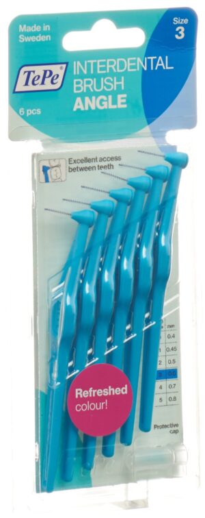 TEPE Angle Interdental-Brush 0.6mm blau      6 Stk