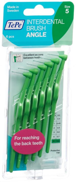TEPE Angle Interdental-Brush 0.8mm grün      6 Stk