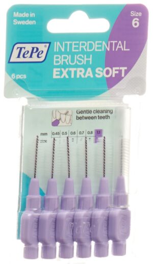 TEPE Interden Brush 1.1mm x-soft viol  Blist 6 Stk