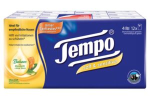 TEMPO Taschentücher soft&sensitive        12 9 Stk