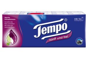 TEMPO Taschentücher Sanft&Frei            10 9 Stk