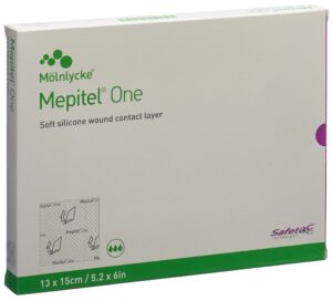 MEPITEL One Wundverband 13x15cm (skin tears) 5 Stk