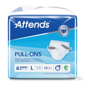 ATTENDS Pull Ons 6 L                    Btl 18 Stk