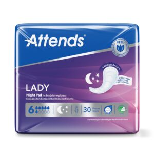 ATTENDS Lady Night Pad 6                Btl 30 Stk