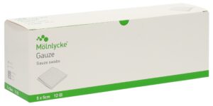 MOLNLYCKE Gazekompr 5x5cm 12lag st    50 Btl 2 Stk