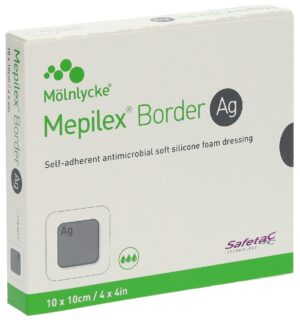 MEPILEX Ag Border Schaumverband 10x10cm      5 Stk