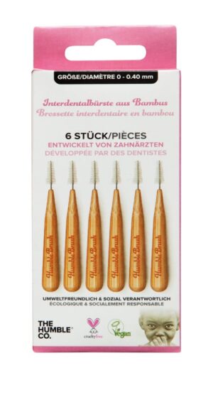 THE HUMBLE Interdentalbuerste Bambus 0.4mm 6 Stk