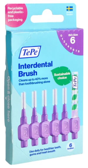 TEPE Interdental Brush 1.1mm violett   Blist 6 Stk