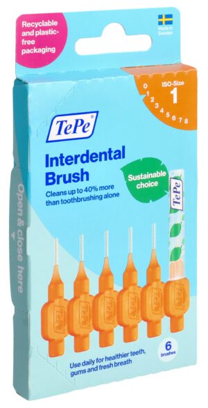 TEPE Interdental Brush 0.45mm orange   Blist 6 Stk