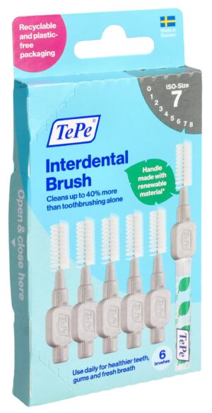 TEPE Interdental Brush 1.3mm grau      Blist 6 Stk