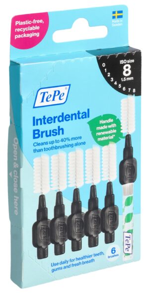 TEPE Interdental Brush 1.5mm schwarz   Blist 6 Stk