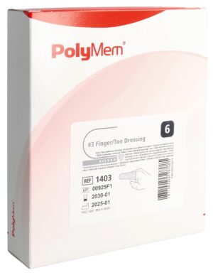POLYMEM Finger/Toe Dressing Silver L 6 Stk