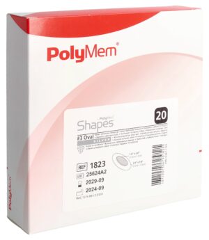 POLYMEM Shape Silver 5x7.6cm oval 20 Stk