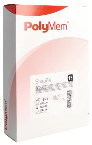 POLYMEM Shape Silver 8.8x12.7cm oval 15 Stk