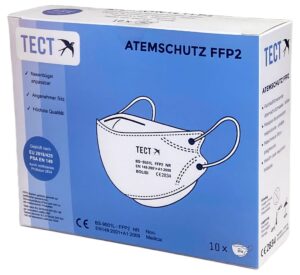 TECT FFP2 Atemschutzmaske comf falt o Vent  10 Stk