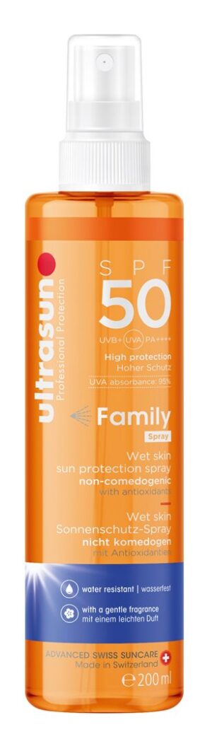 ULTRASUN Family Wet Skin SPF50          Spr 200 ml