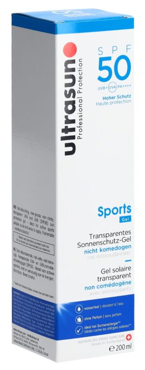 ULTRASUN Sports Gel SPF 50               Fl 200 ml