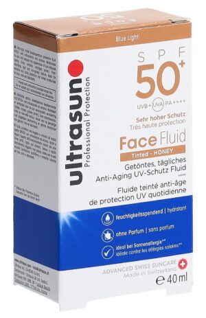 ULTRASUN Face Fluid SPF50+ Tinted HONEY   Fl 40 ml