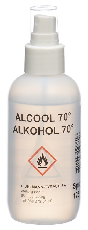 UHLMANN EYRAUD Alkohol 70 %             Spr 125 ml