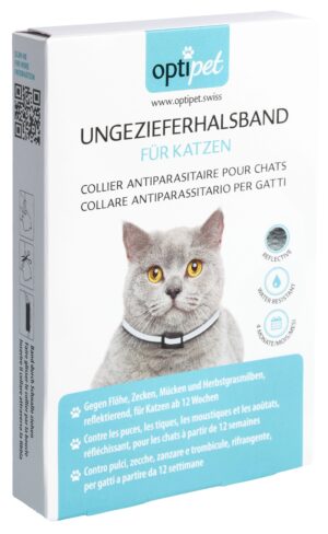 OPTIPET Ungezieferhalsband Katzen reflektierendBtl