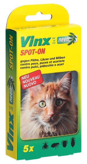 VINX Spot On Tropfen mit Neem Katze         5 1 ml