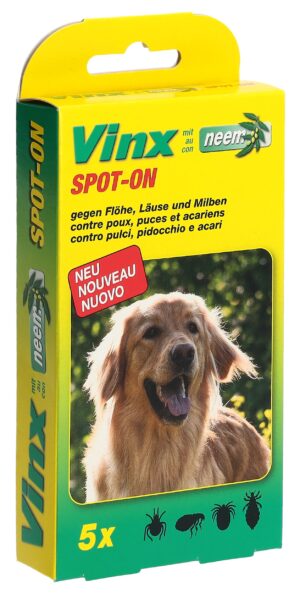 VINX Spot On Tropfen mit Neem Hund          5 1 ml