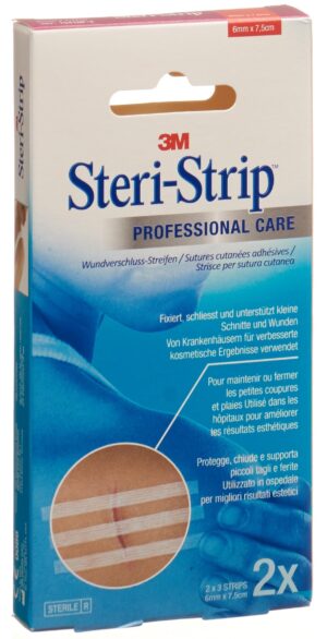 3M STERI STRIP 6x75mm weiss verstärkt      2 3 Stk