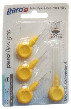 PARO Flexi Grip 2.5mm xx-fine gelb zylin     4 Stk