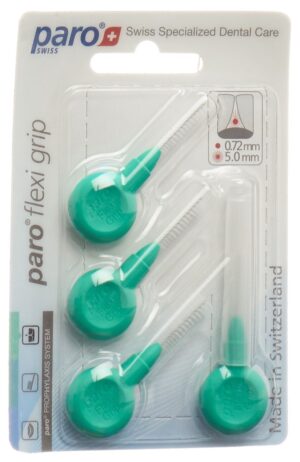 PARO Flexi Grip 5mm mittel grün zylindri     4 Stk
