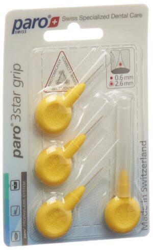 PARO 3Star-Grip 2.6mm gelb zylin             4 Stk
