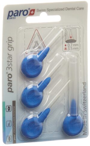 PARO 3Star-Grip 3.5mm x-fein blau zylin      4 Stk