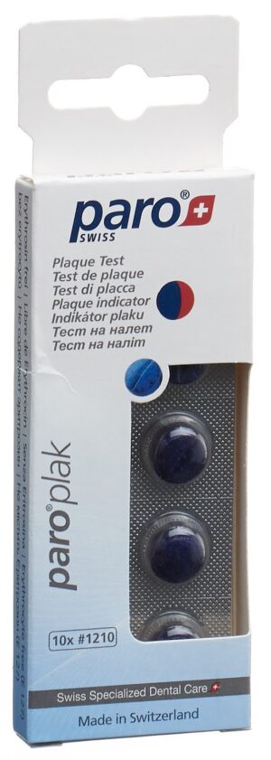 PARO PLAK 2-Farben Tabletten rot/blau       10 Stk