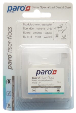 PARO Riser Floss 50m gewachst Mint mit Fl