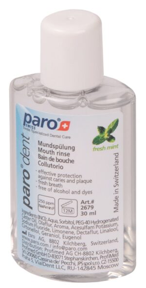 PARO DENT Dentalspuelung m Aminfluorid Mini 30 ml