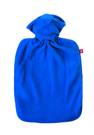 EMOSAN Wärmflasche Klassik Vlies blau