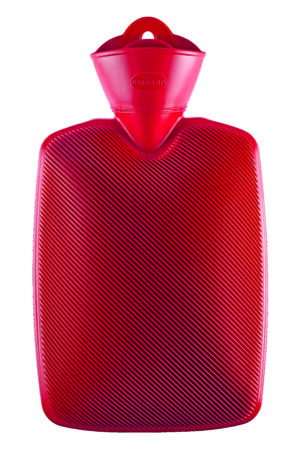 EMOSAN Wärmflasche Halblamelle rot